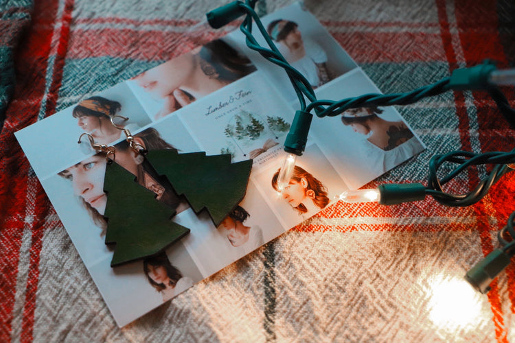 Evergreen Leather Earrings