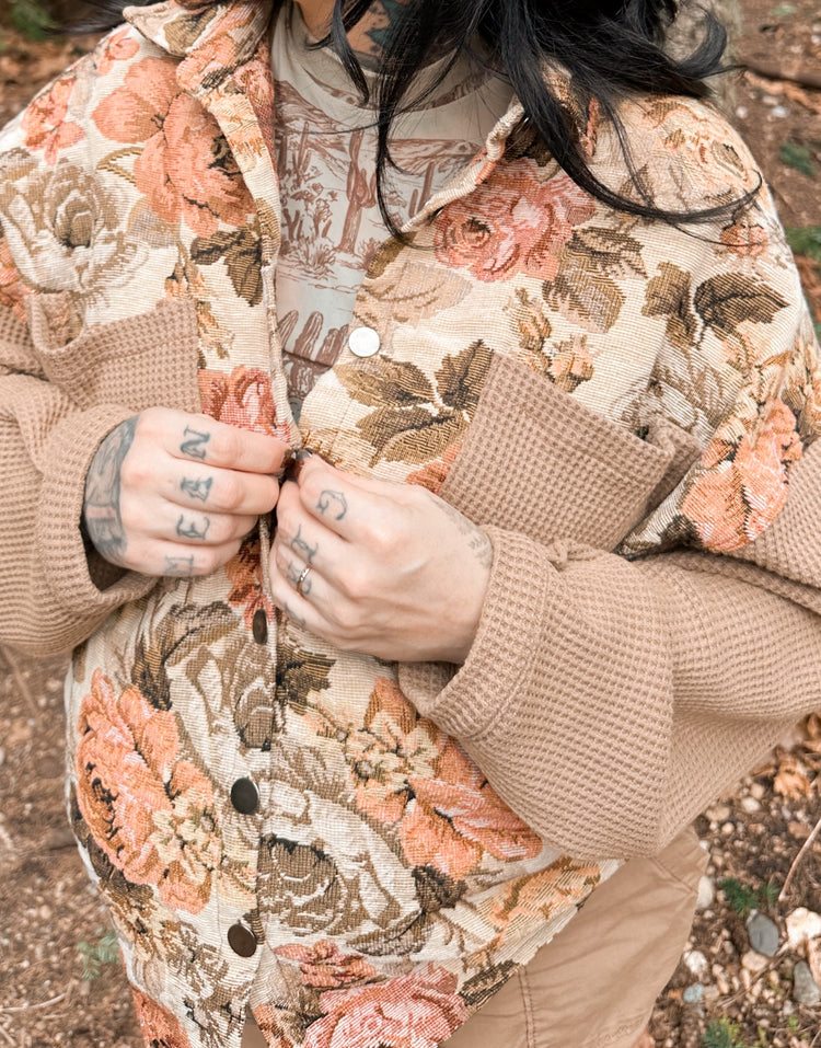 Woodland Poet Tapestry Shacket