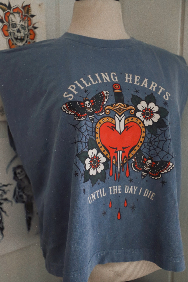Spilling Hearts muscle tank