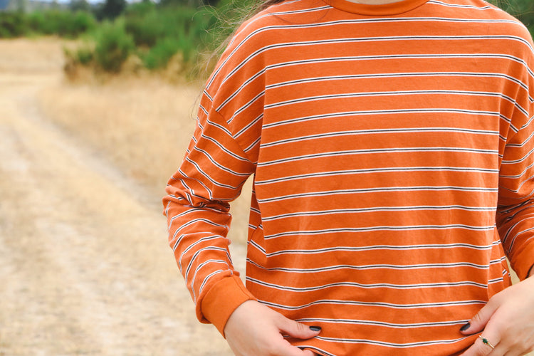 Pumpkin Juice Striped Tee
