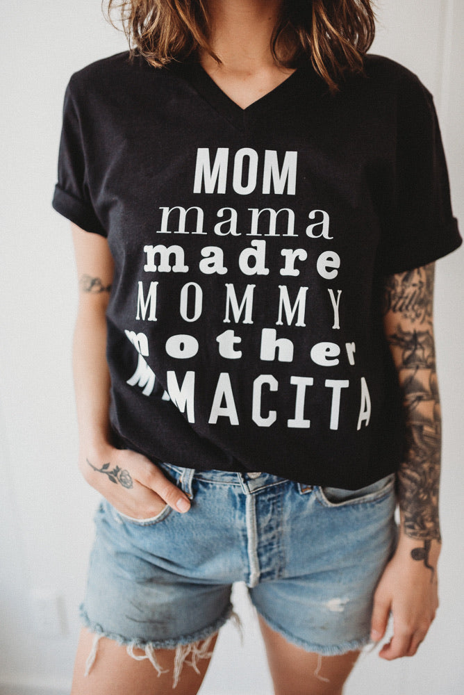 Mom Pyramid V Neck