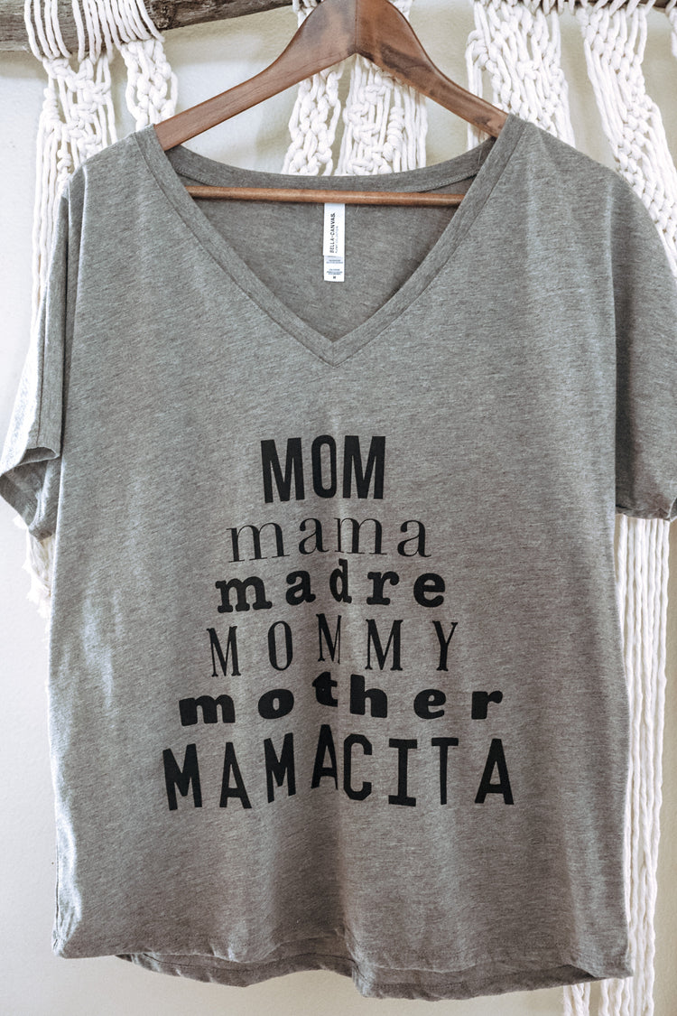 Mom Pyramid Flowy Tee