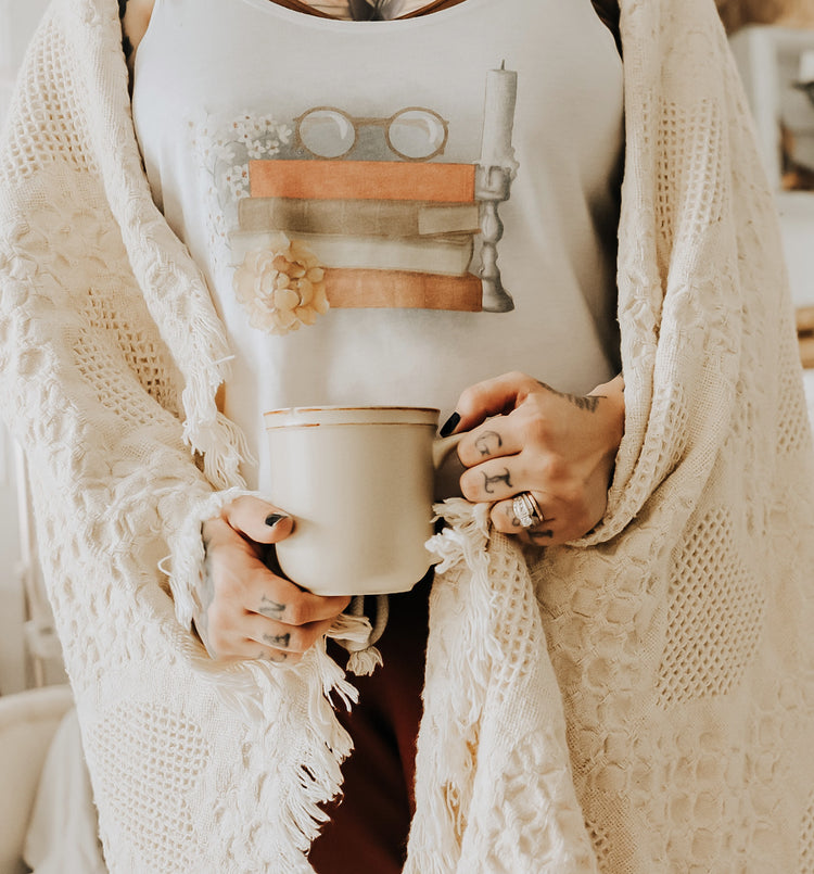 For The Love Of Books Flowy Tank