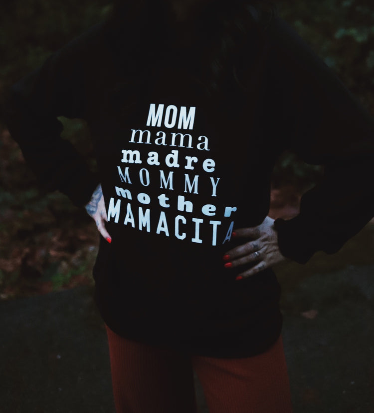 Mom Pyramid Sweater - Black