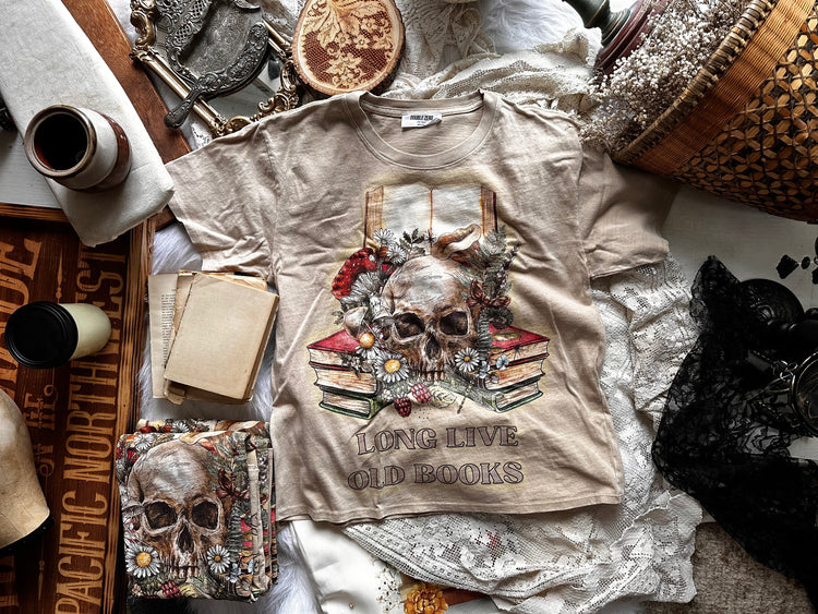 Long Live Old Books baggy tee