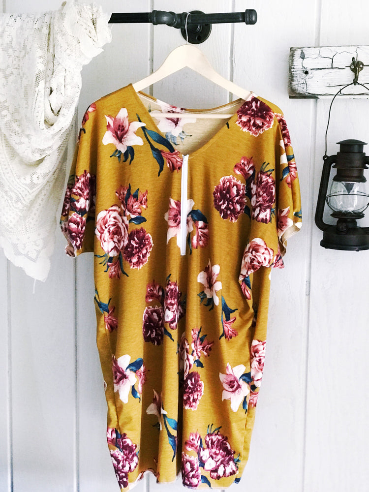 Mustard Gold Gypsy Dress/Tunic