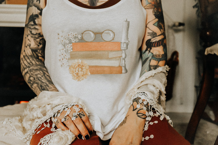 For The Love Of Books Flowy Tank