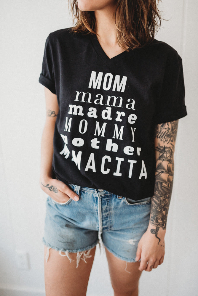Mom Pyramid V Neck
