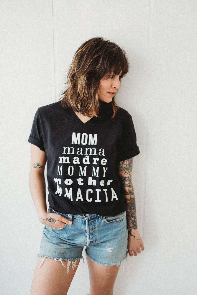 Mom Pyramid V Neck