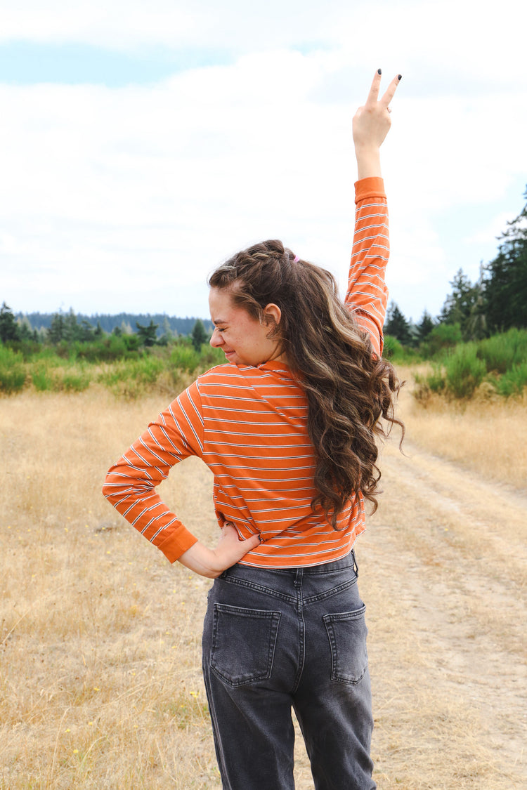 Pumpkin Juice Striped Tee