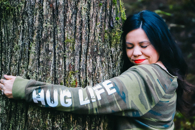 Hug Life Camo Sweater