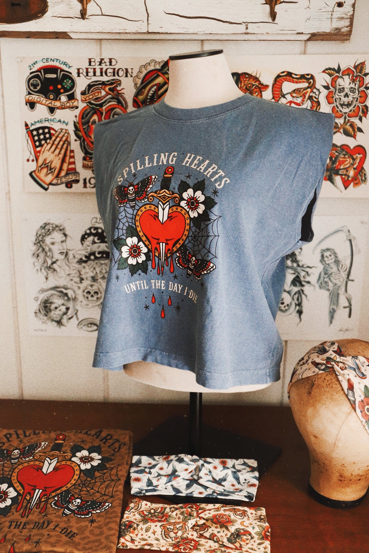 Spilling Hearts muscle tank