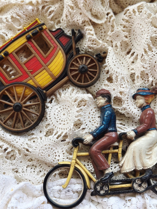 Victorian Couple & Wagon