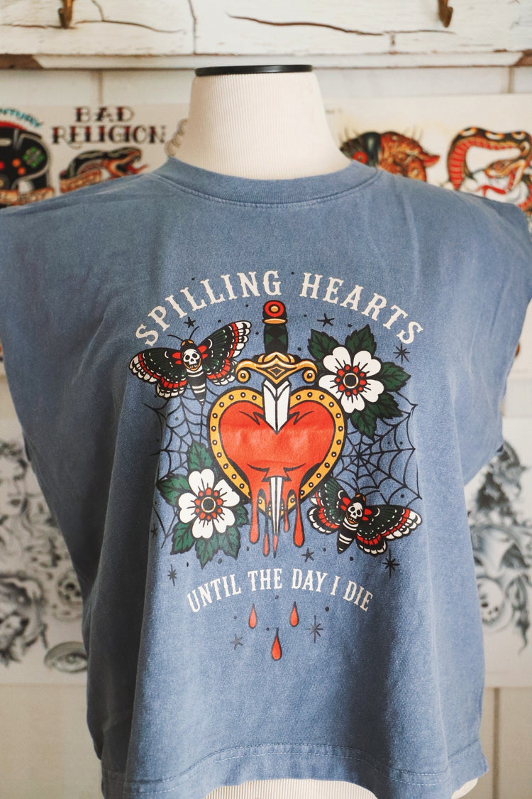 Spilling Hearts muscle tank