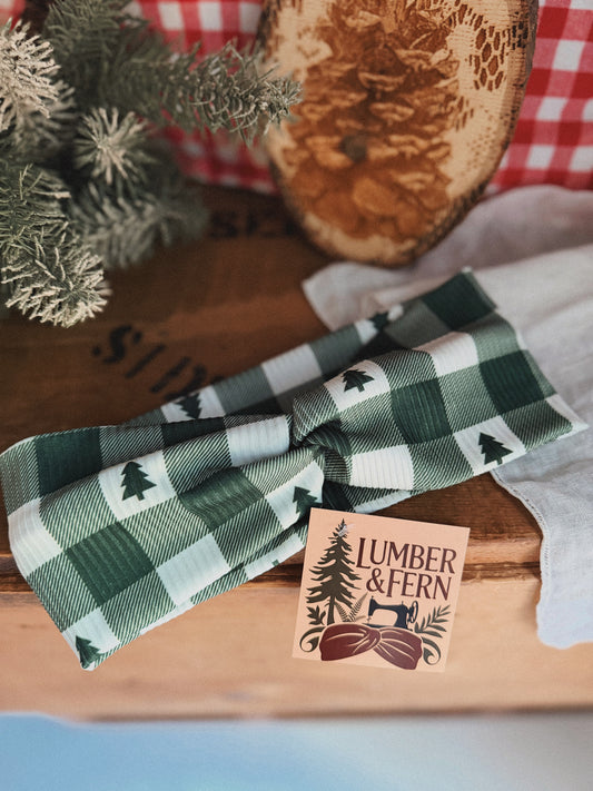 Checker Tree Farm Green