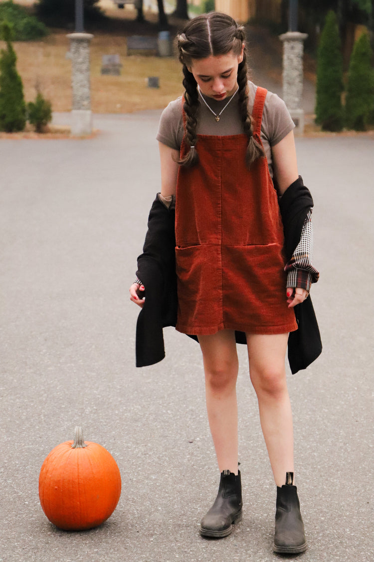Pumpkin Patch Pinafore Dress