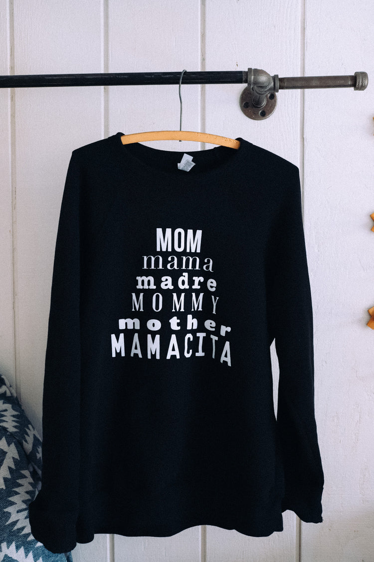 Mom Pyramid Sweater - Black